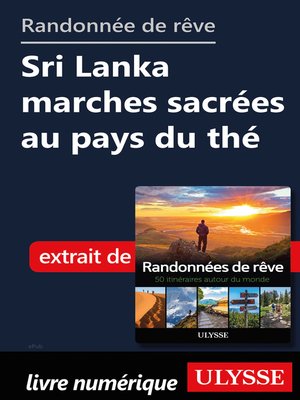 cover image of Randonnée de rêve--Sri Lanka marches sacrées au pays du thé